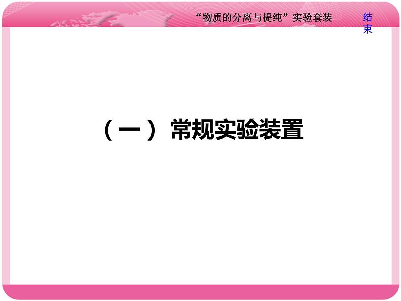 （人教版）高三化学高考总复习课件：第10章 第二板块 第一讲 “物质的分离与提纯”实验套装03