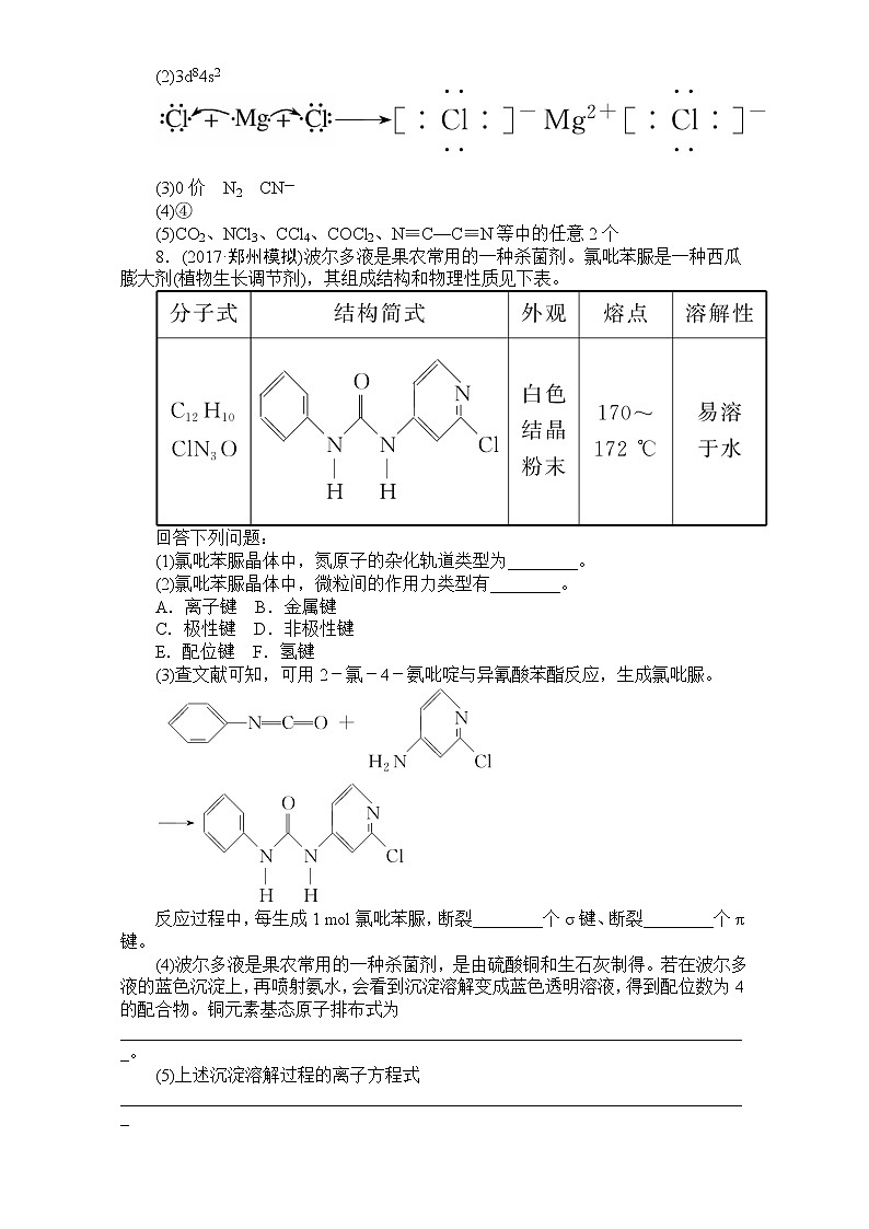 高考化学（人教）一轮复习全程构想（检测）-第十一章　物质结构与性质【选修】 课时作业36 Word版含解析03