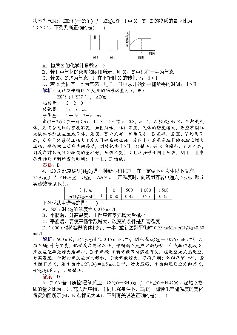 高考化学（人教）一轮复习全程构想-考点滚动练（四） Word版含解析02