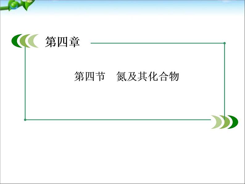 【走向高考】高考化学一轮复习 4-4 氮及其化合物课件 新人教版第1页