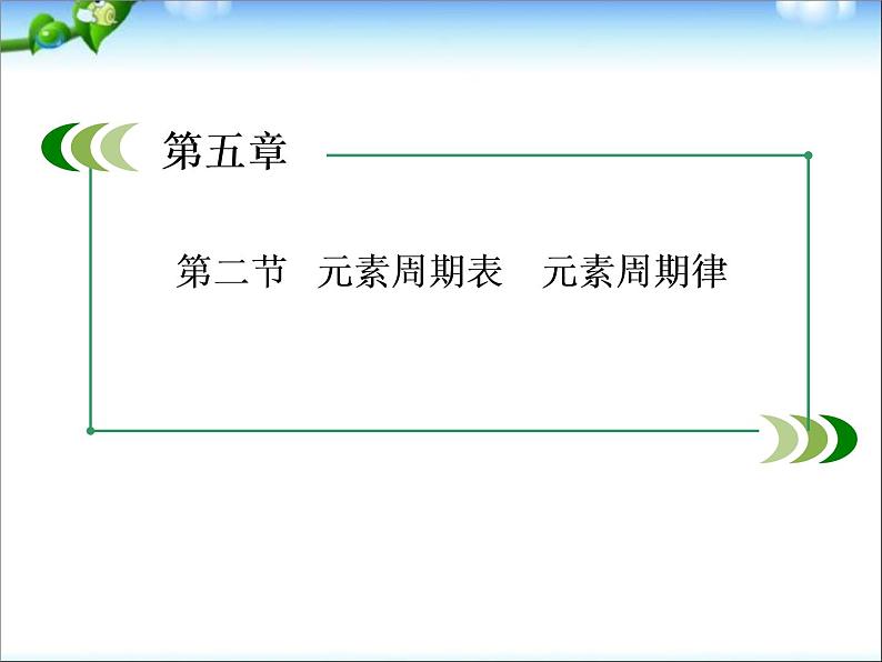 【走向高考】高考化学一轮复习 5-2 元素周期表 元素周期律课件 新人教版第1页