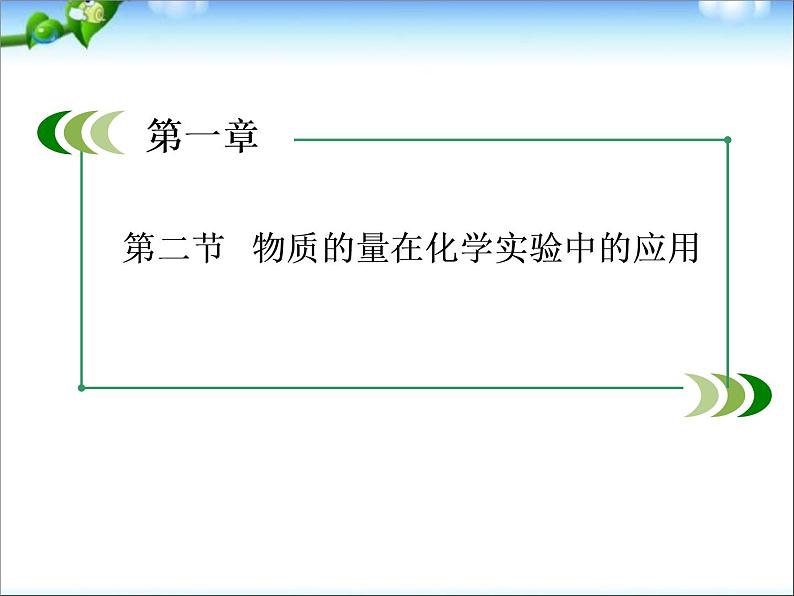 【走向高考】高考化学一轮复习 1-2 物质的量在化学实验中的应用课件 新人教版第1页