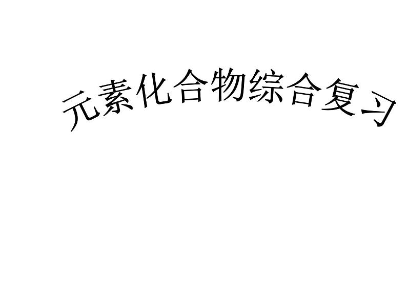 高考化学二轮复习元素化合物综合复习37PPT第1页