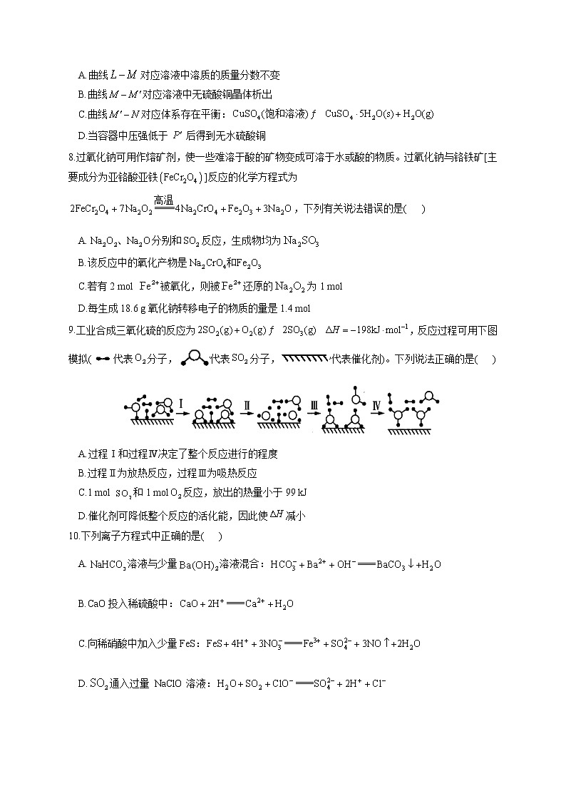 2021届湖南省高三下学期4月高考预测猜题卷（新高考版）化学试题（1）含解析03
