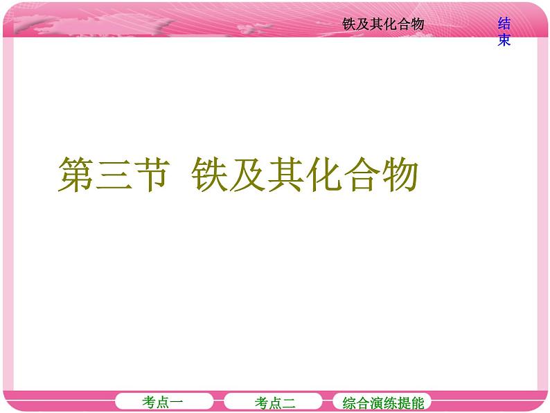 （人教版）2018届高三化学高考总复习课件：第3章 第三节 铁及其化合物01