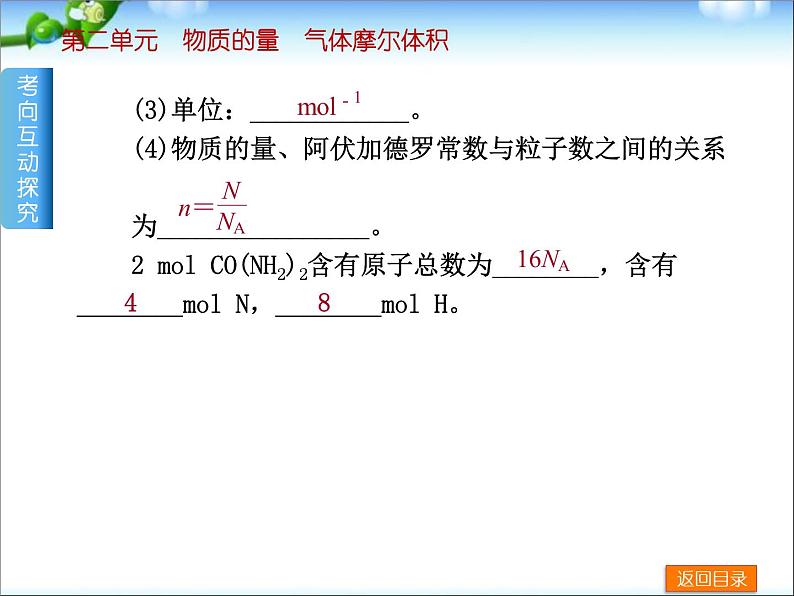 高考化学一轮复习方案_第2讲_物质的量、气体摩尔体积课件05