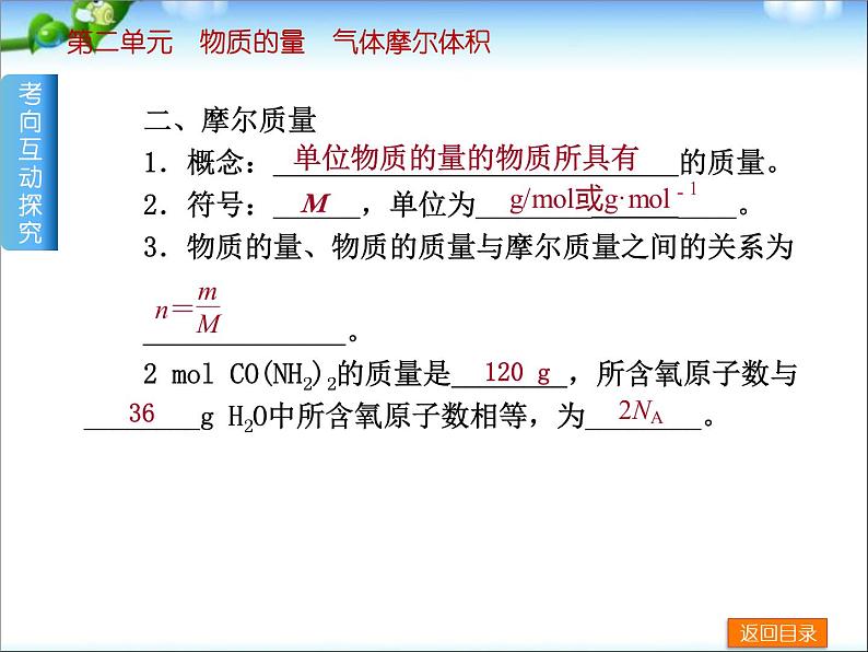 高考化学一轮复习方案_第2讲_物质的量、气体摩尔体积课件07