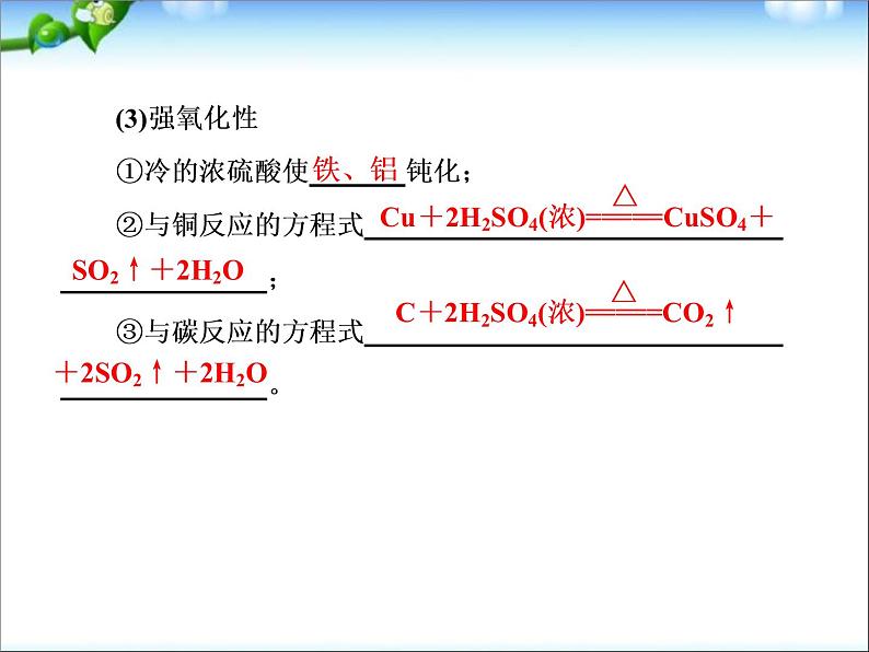 高考化学总复习重点精品课件：硝酸和硫酸08