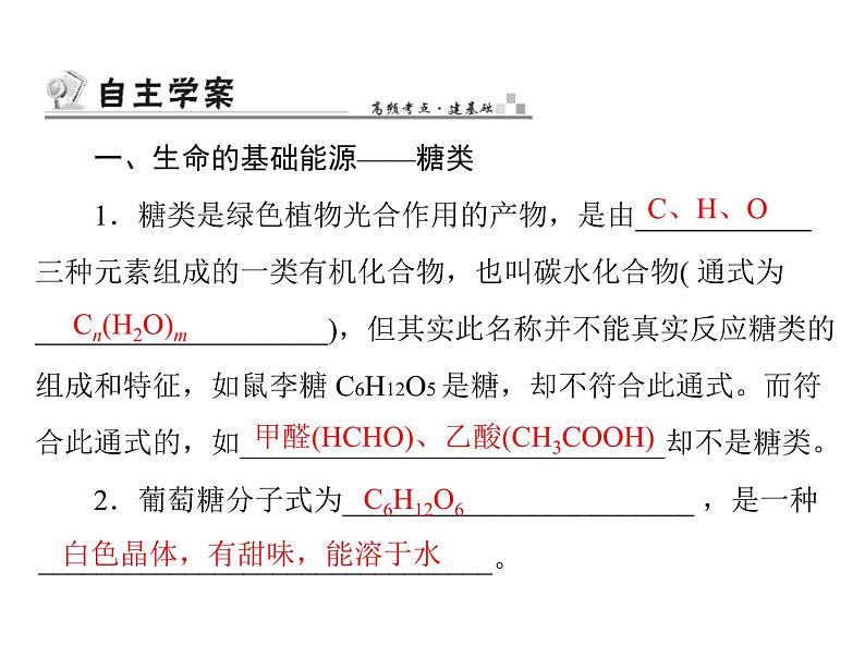 高考化学总复习重点精品课件：选修一_第一章_关注营养平衡02