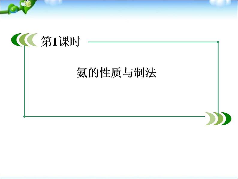 高考化学总复习重点精品课件：_氨的性质与制法(89张)第1页