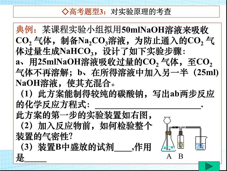 高中化学实验高考总复习必备课件第8页