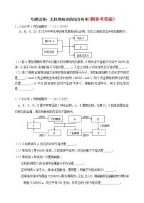 10高考化学第二轮复习专题试卷：无机物知识的综合应用210