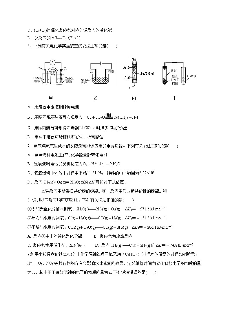 江苏省盐城市阜宁中学2020-2021学年高二上学期期末考试化学试题02
