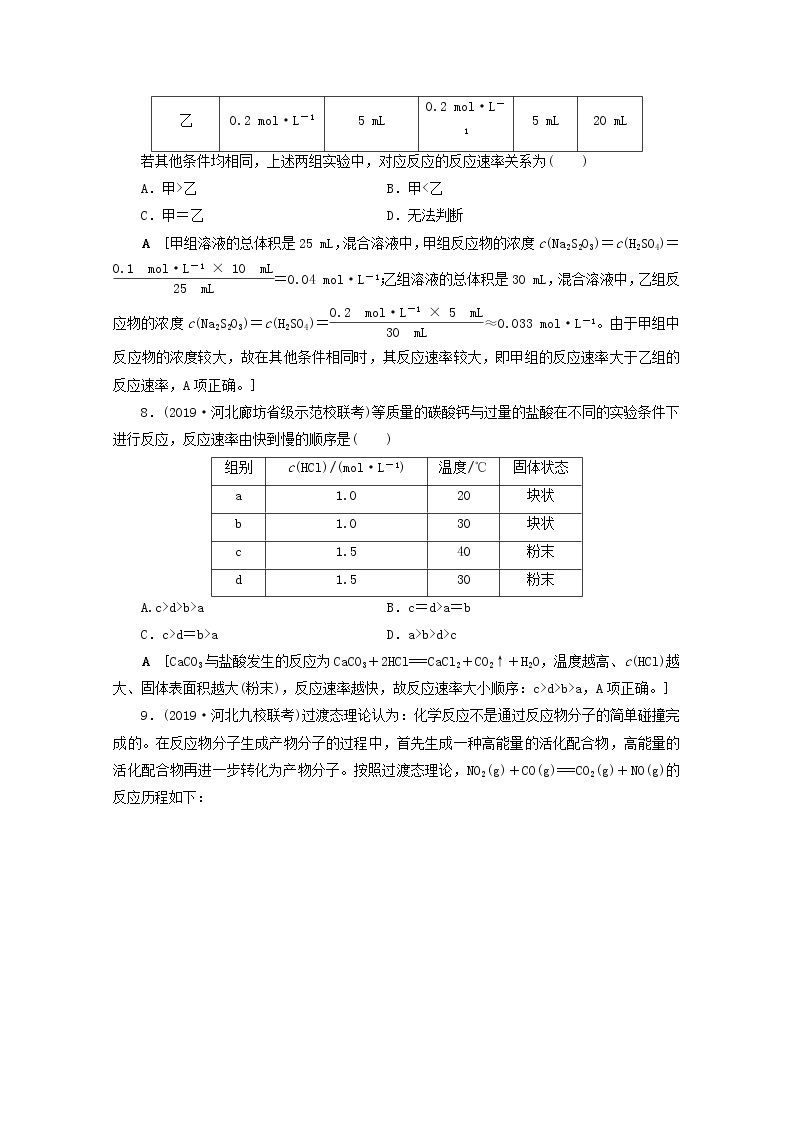 【鲁科版】高考化学一轮复习课时作业22化学反应速率（含解析） 练习03