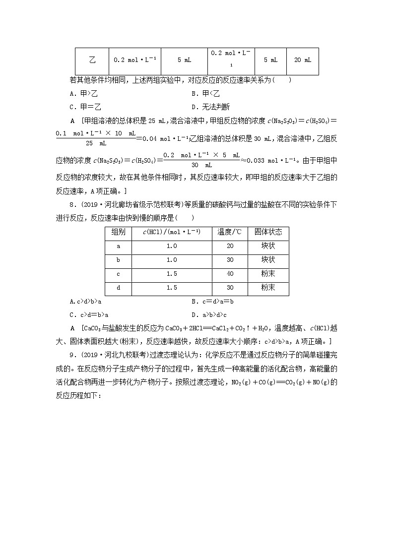 【鲁科版】高考化学一轮复习课时作业22化学反应速率（含解析） 练习03