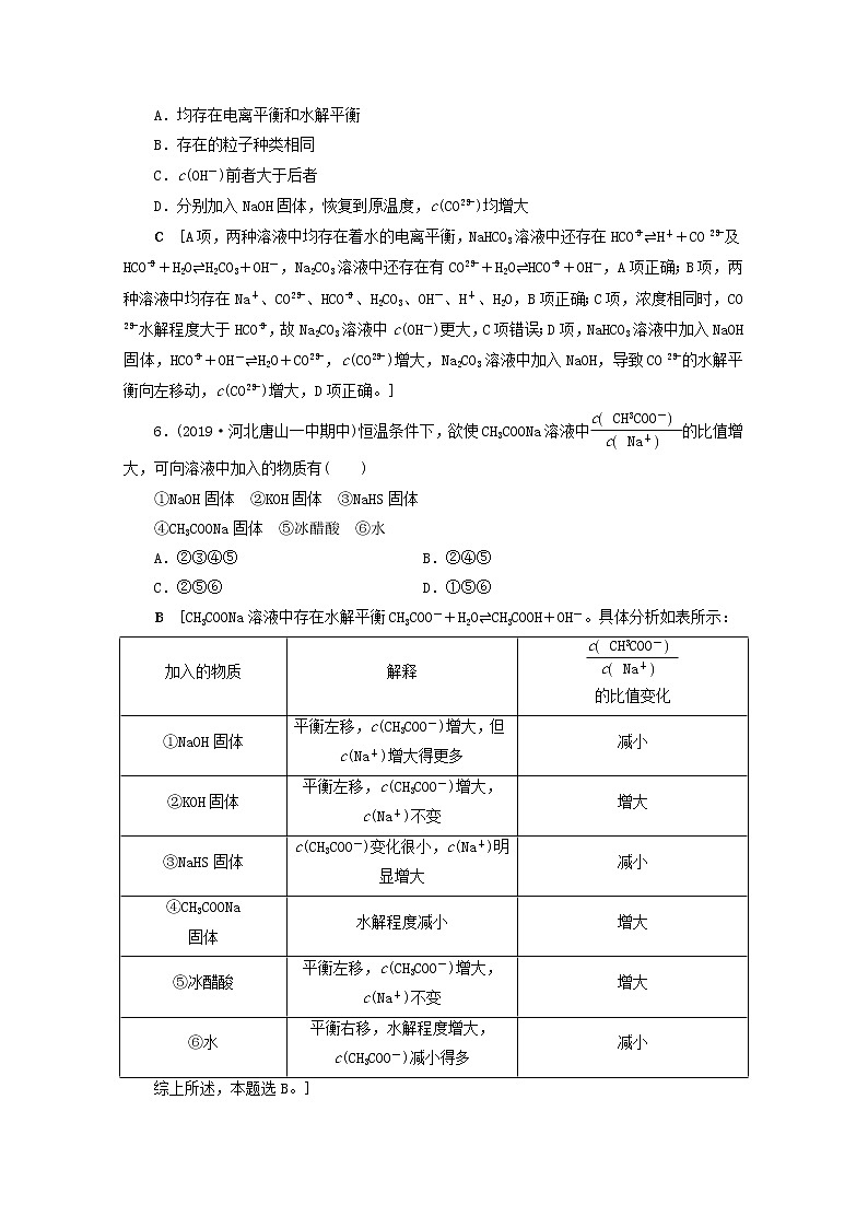 【鲁科版】高考化学一轮复习课时作业27盐类水解（含解析） 练习02