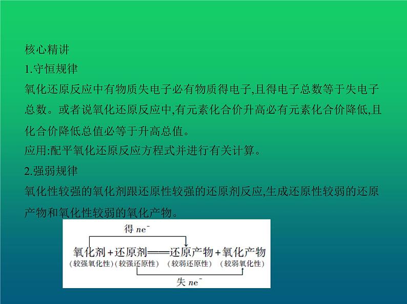 2021高考化学专题讲解  专题四　氧化还原反应（讲解部分）课件06