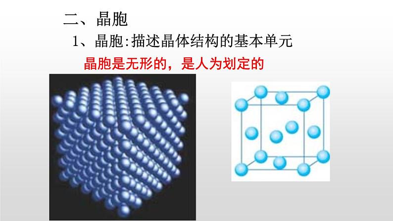 人教版 (新课标)  选修3  物质结构与性质   第三章  第一节  晶体的常识课件07