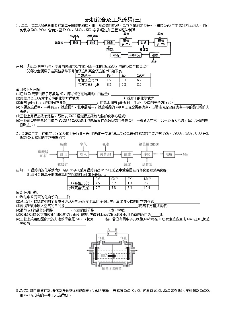 突破03 控制溶液的pH值(二)-备战2021年高考化学《工艺流程》专题突破系列01
