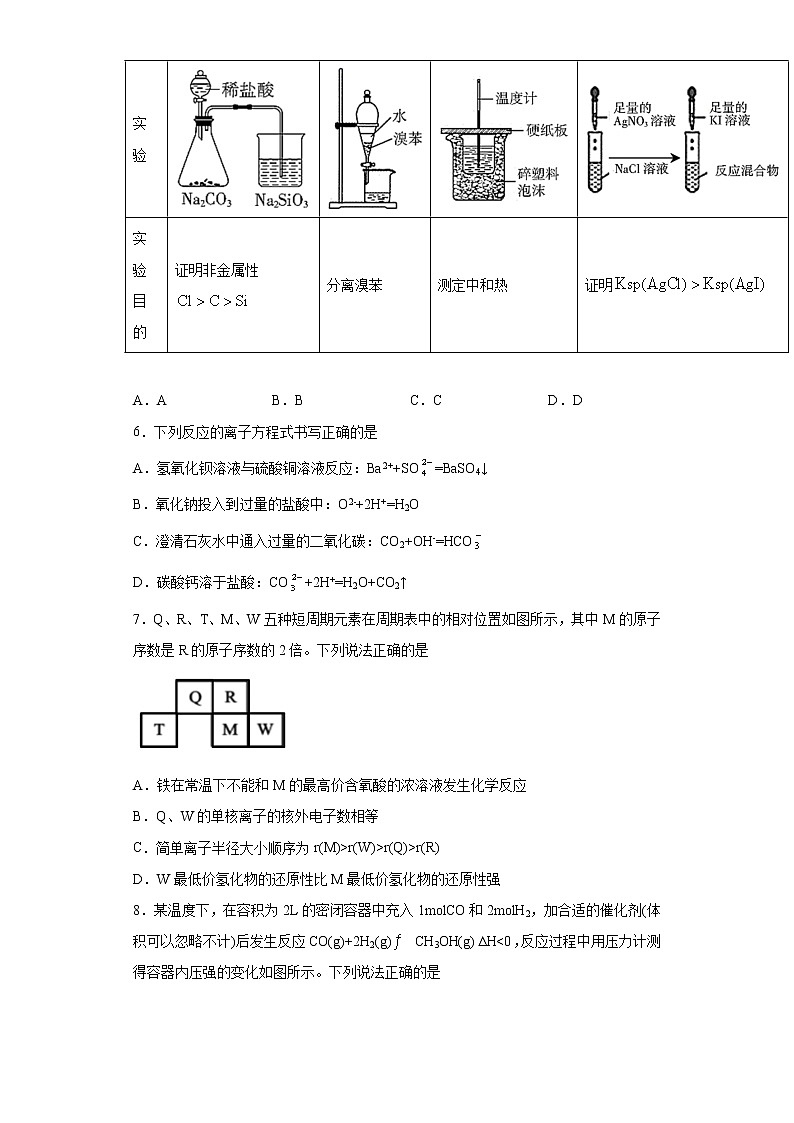 广西平果市2020-2021学年高二下学期期中考试化学试题（word版 含答案）第2页