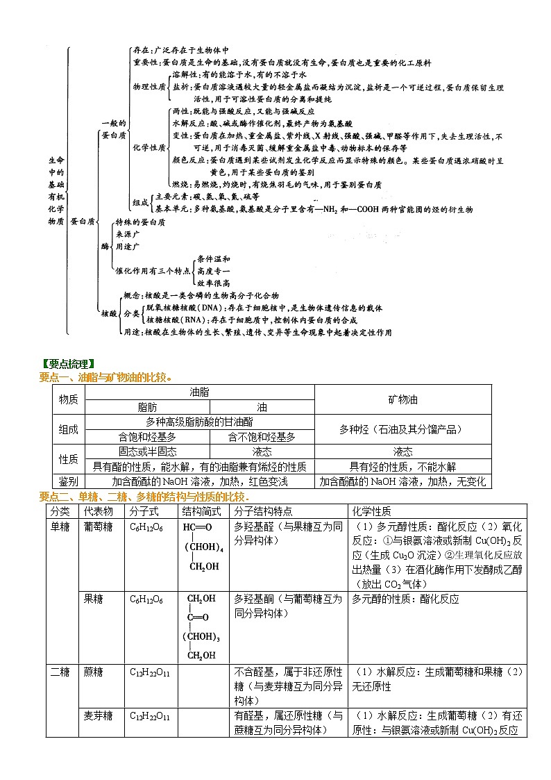 人教版 (新课标)高中化学选修5第四章 全章复习与巩固 知识讲解 提高学案02