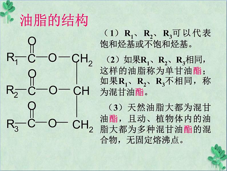 高中 / 化学 / 人教版 (新课标）选修五有机化学第四章生命中的基础有机化学物资 课件05