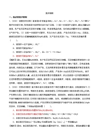 2021高考模拟题精细分类—离子反应 专题4  离子推断（含解析）