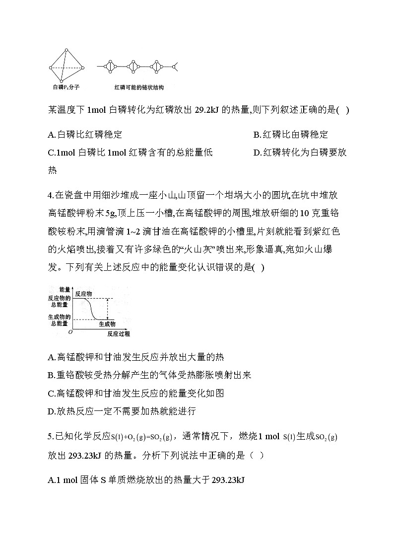23.2021届高考化学三轮考点突破训练 化学反应间的能量变化第2页