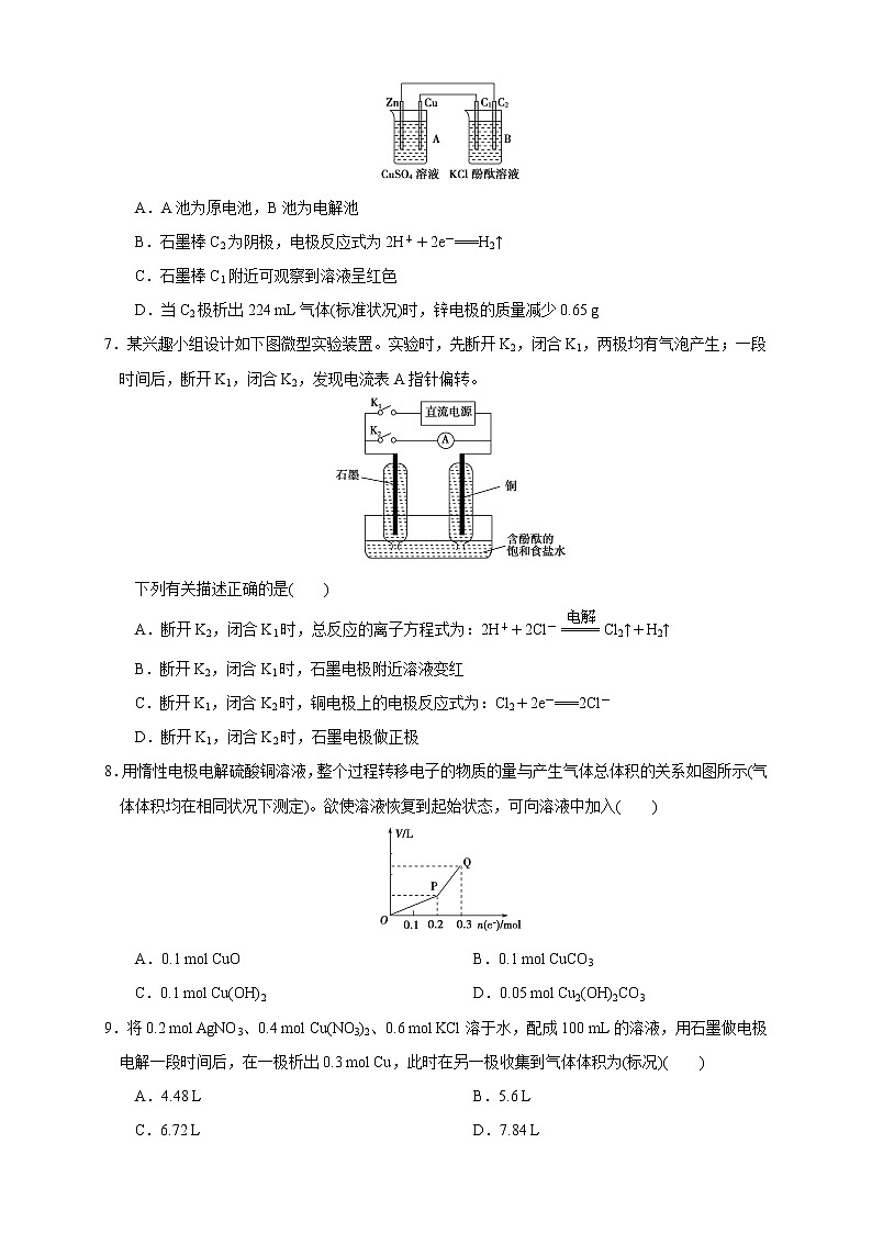4.2.2  电解原理的应用 练习（原卷版）02