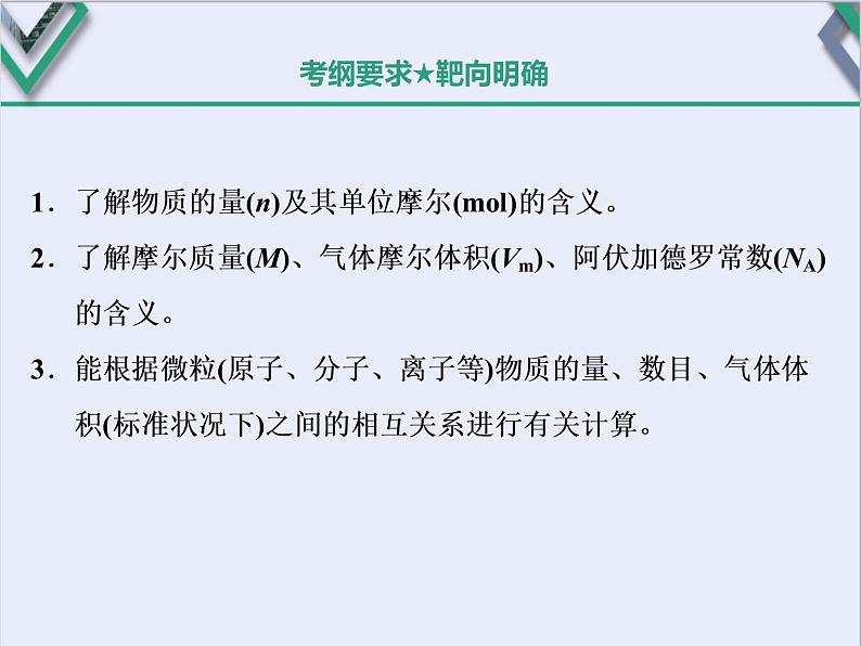 课时1　化学常用计量的基础知识（基础课） 课件02