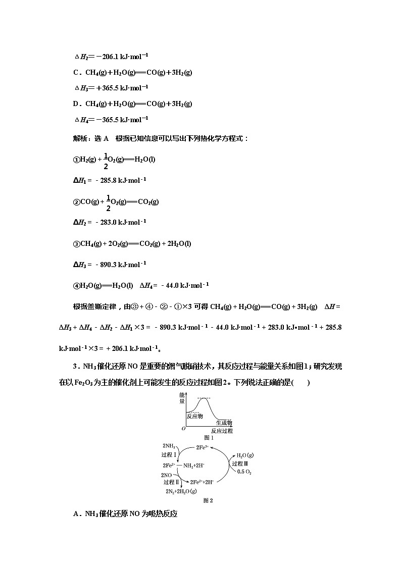 课时跟踪检测(二十三)　化学能与热量(基础课)02