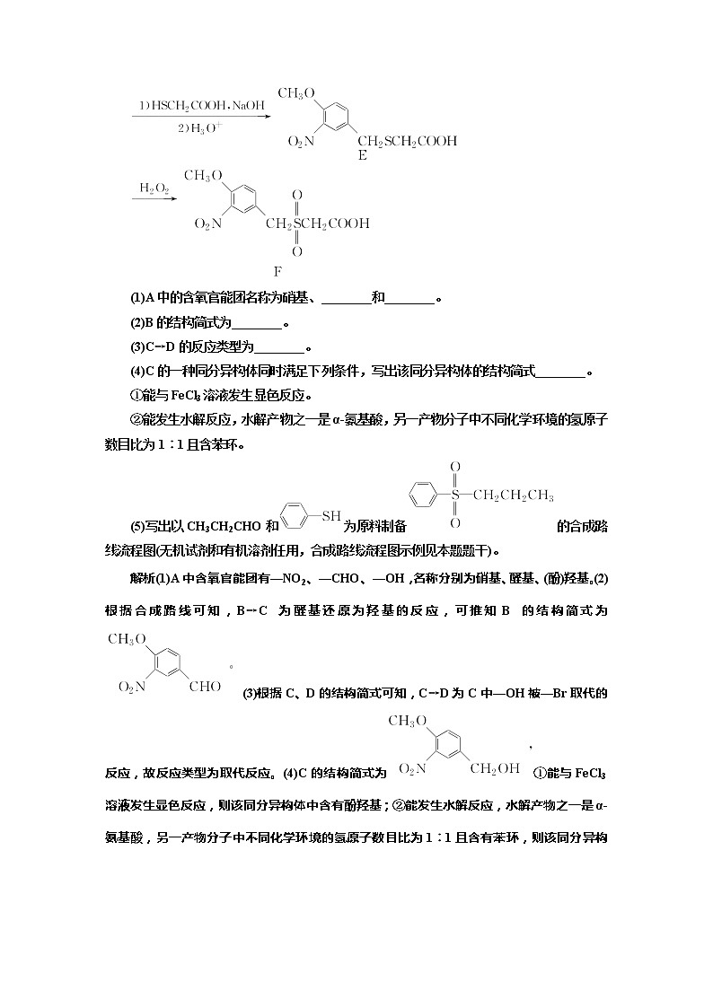 课时跟踪检测(五十四)　有机合成与推断(题型课)03
