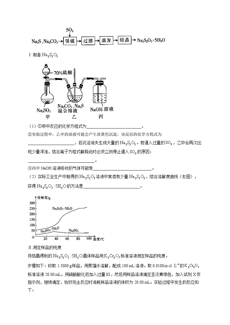 2021年高考化学非选择题突破训练——综合实验设计与评价（1） （有答案）02