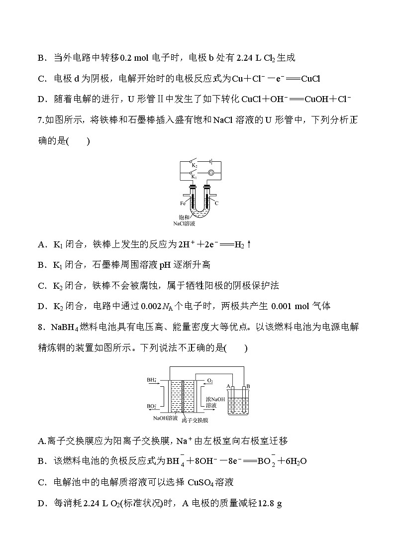 2022届高考化学一轮复习同步练习：电解池及其工作原理　金属的腐蚀与防护03
