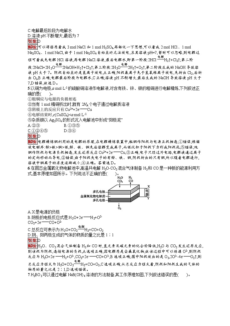 2022届高考大一轮复习化学单元质检卷6化学反应与能量02
