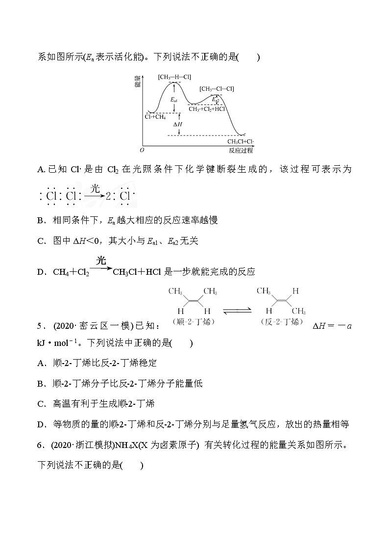 2022届高考化学一轮复习同步练习：化学反应与能量的变化第2页