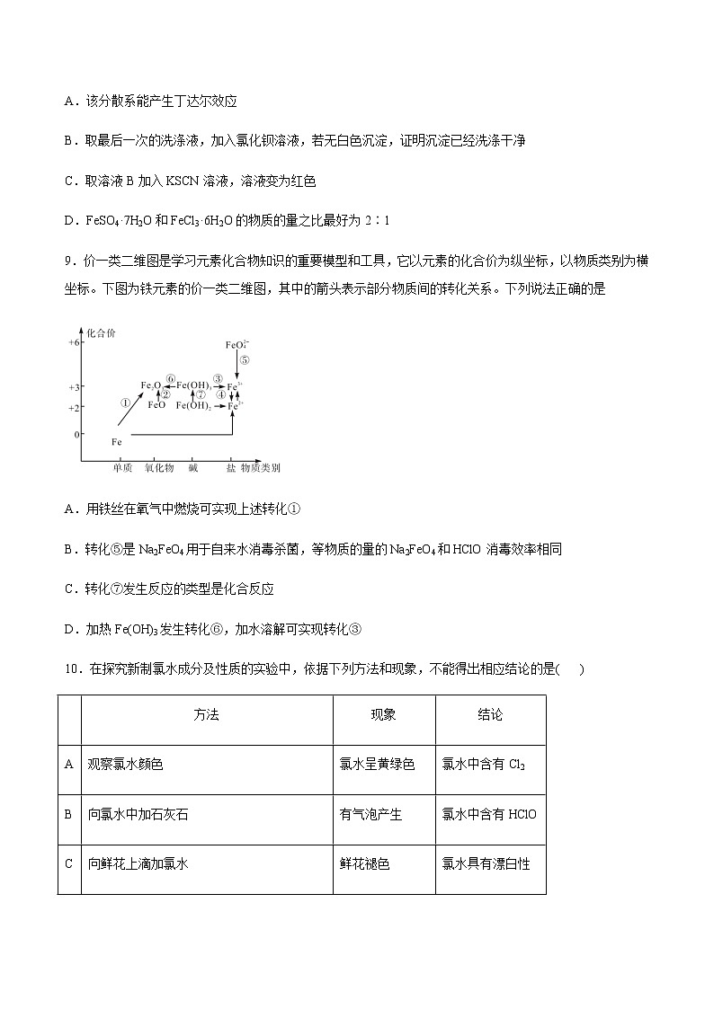 苏科版（2019）高中化学必修第二册专题9金属与人类文明章节练习03