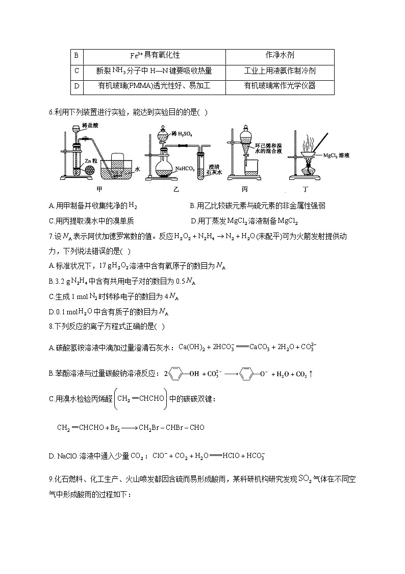 2021届广东省高三下学期5月高考化学终极猜题卷 新高考版02