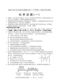 2021届山东省泰安肥城市高三下学期5月适应性训练化学试题（一）