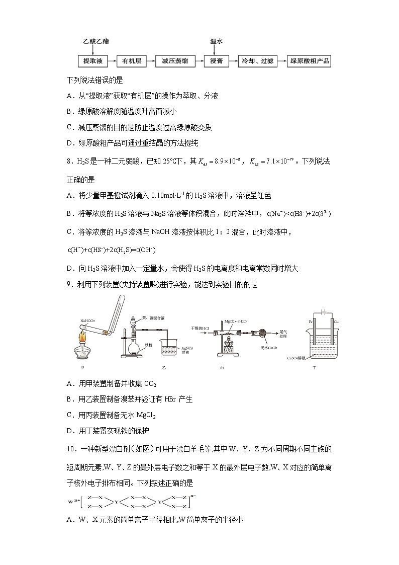2021届河北省高考压轴卷之化学Word版含答案解析03