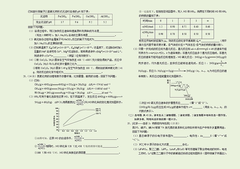 化学-2021年高考高三5月全国大联考（新课标Ⅱ卷）含答案解析第3页