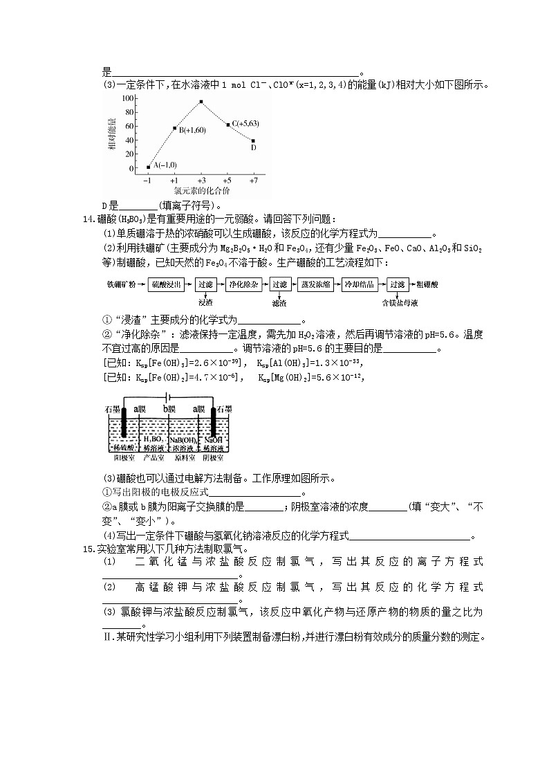 2021年高考化学三轮冲刺《非金属及其化合物》练习一（含答案）03