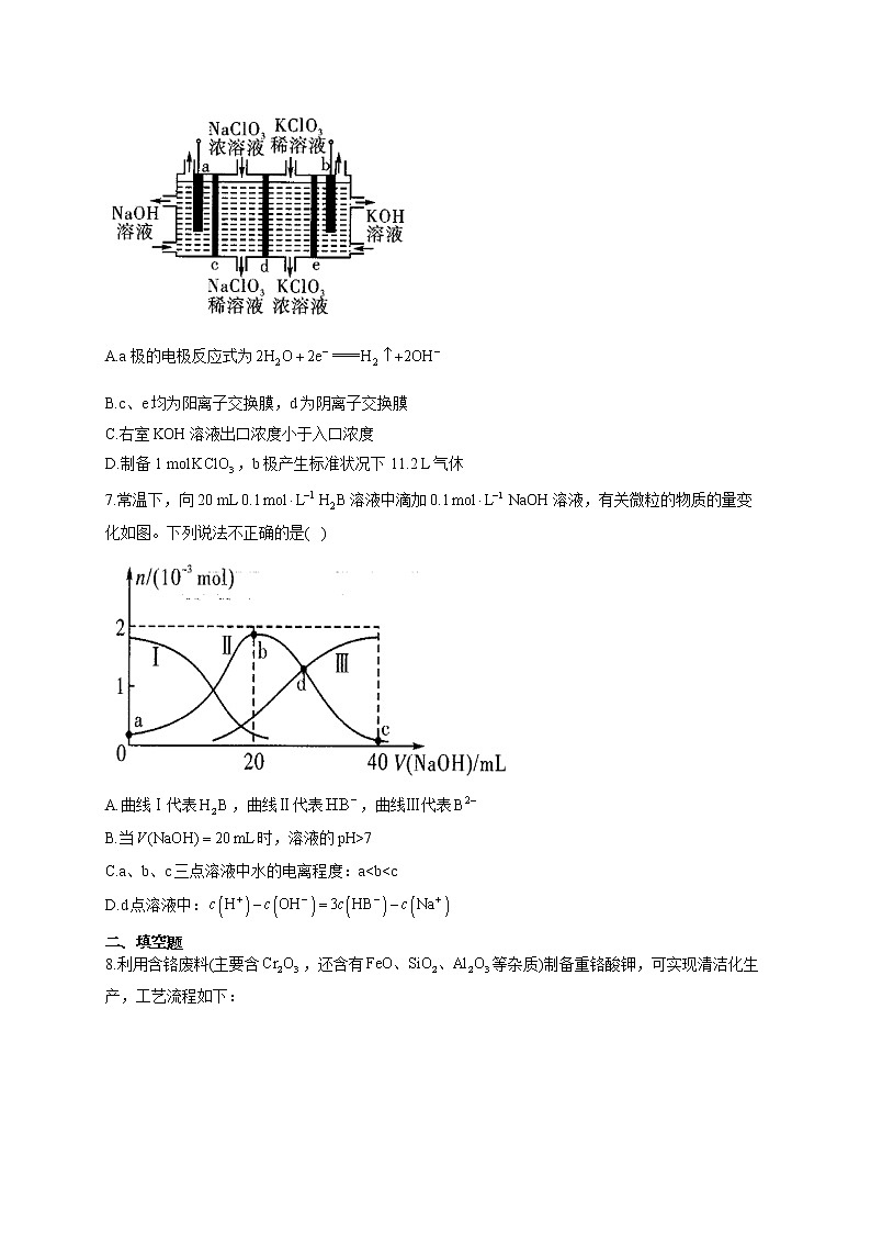 2021届高三高考化学押题卷（新课标全国卷Ⅰ）（含答案）03