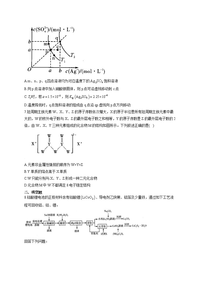 2021届高三高考化学押题卷（新课标全国卷Ⅱ）（含答案）03
