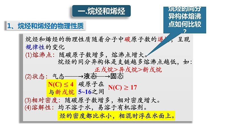 2.1 脂肪烃(1) 课件 2020-2021学年人教版高二化学选修5第8页