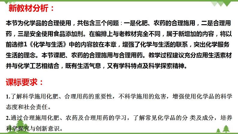 8.2.1 农药、化肥的合理施用、合理用药-高中化学新教材 同步教学课件（人教2019必修第二册）02