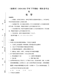 （新教材）2020-2021学年下学期高一期末备考金卷 化学