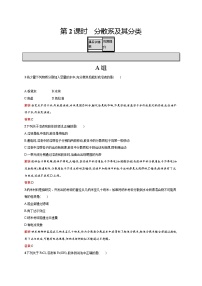 高中化学人教版 (新课标)必修1第一节 物质的分类综合训练题