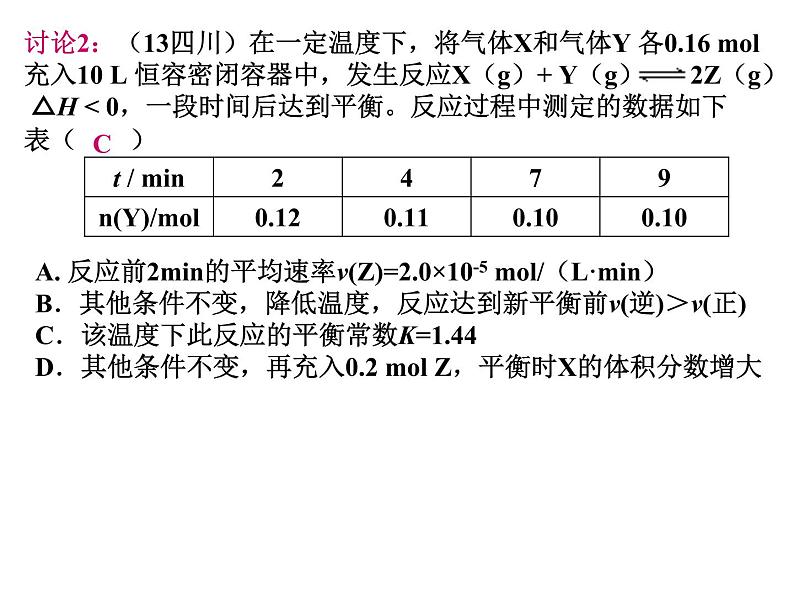 人教版高中化学选修四 第二章 化学反应速率和化学平衡总复习（课件2）第6页