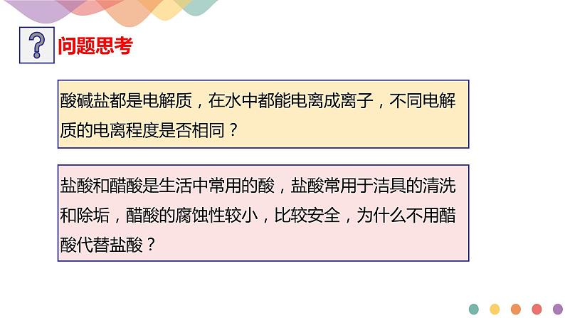 3.1.1 强电解质和弱电解质 弱电解质的电离平衡（课件）-2020-2021学年上学期高二化学同步精品课堂(新教材人教版选择性必修1)（共31张PPT）07